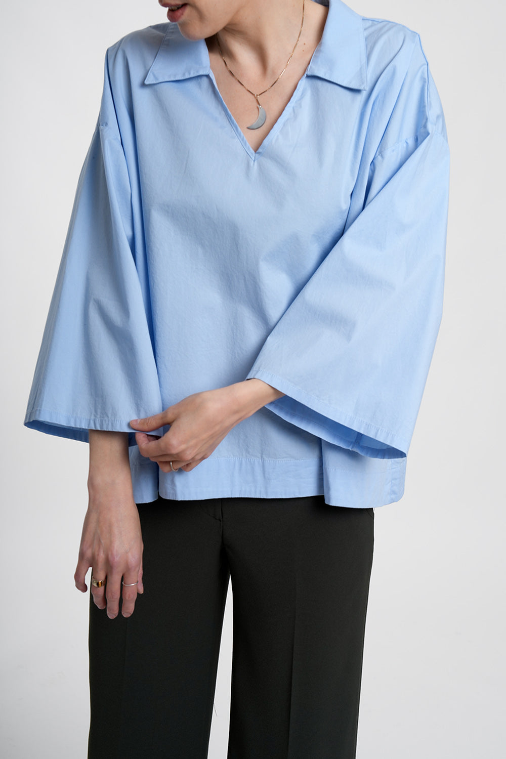 Corfu Blouse - sky blue