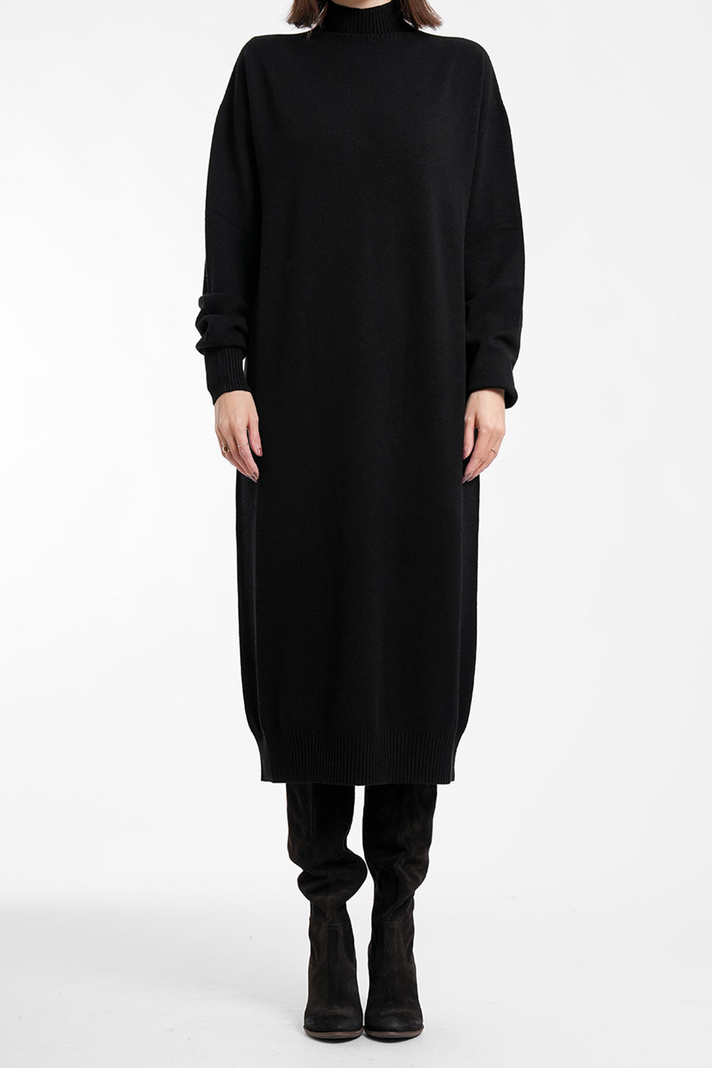 Anabel Knit Dress - black