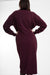 Anabel Knit Dress - burgundy