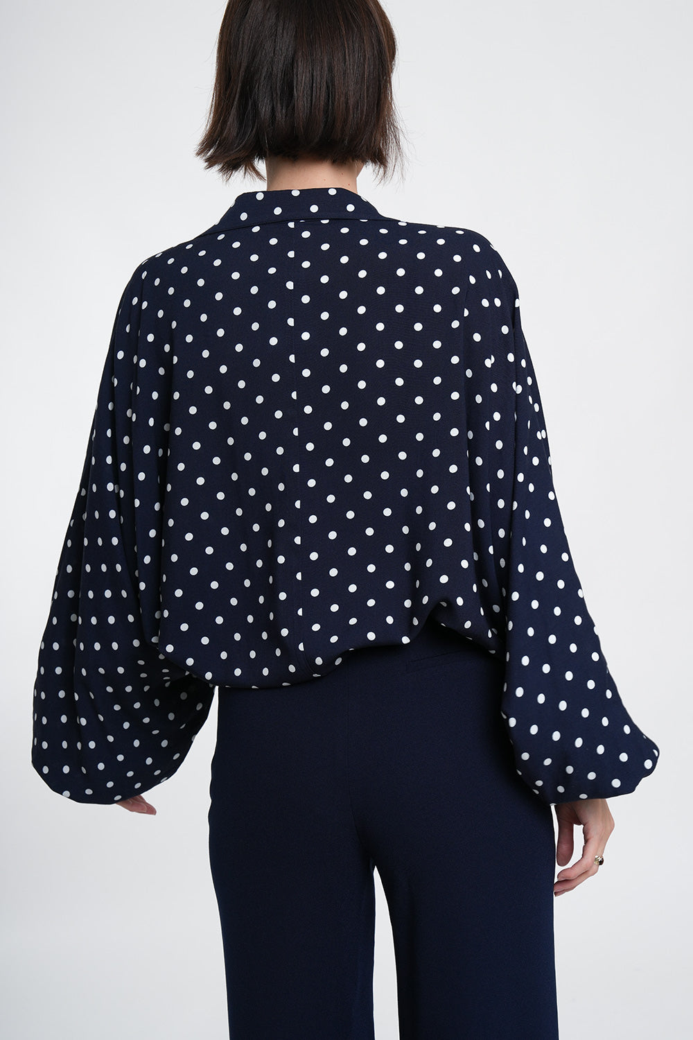 Cerena 1092 Blouse - blue dot