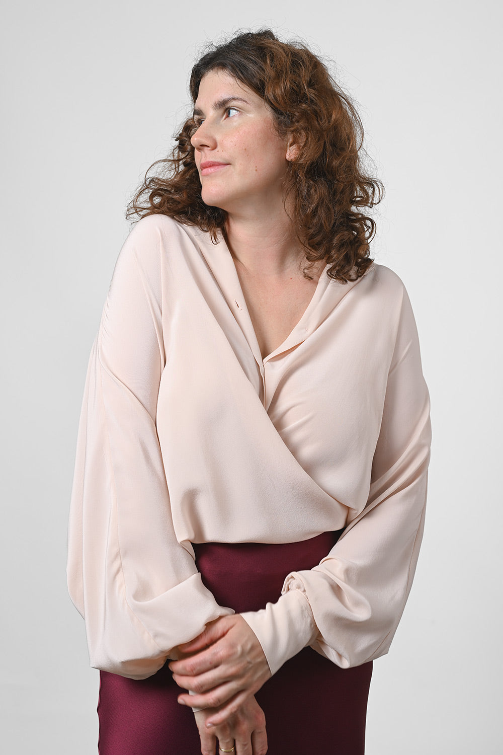 Cerena Silk Blouse - rose