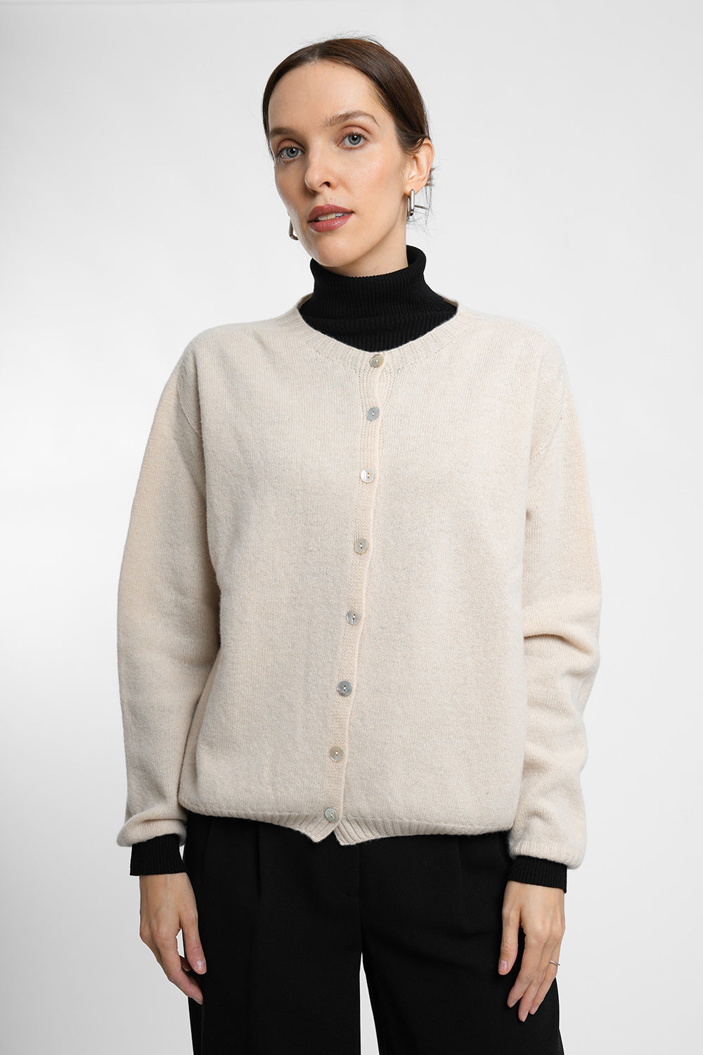 Estella Wool Cardigan - beige