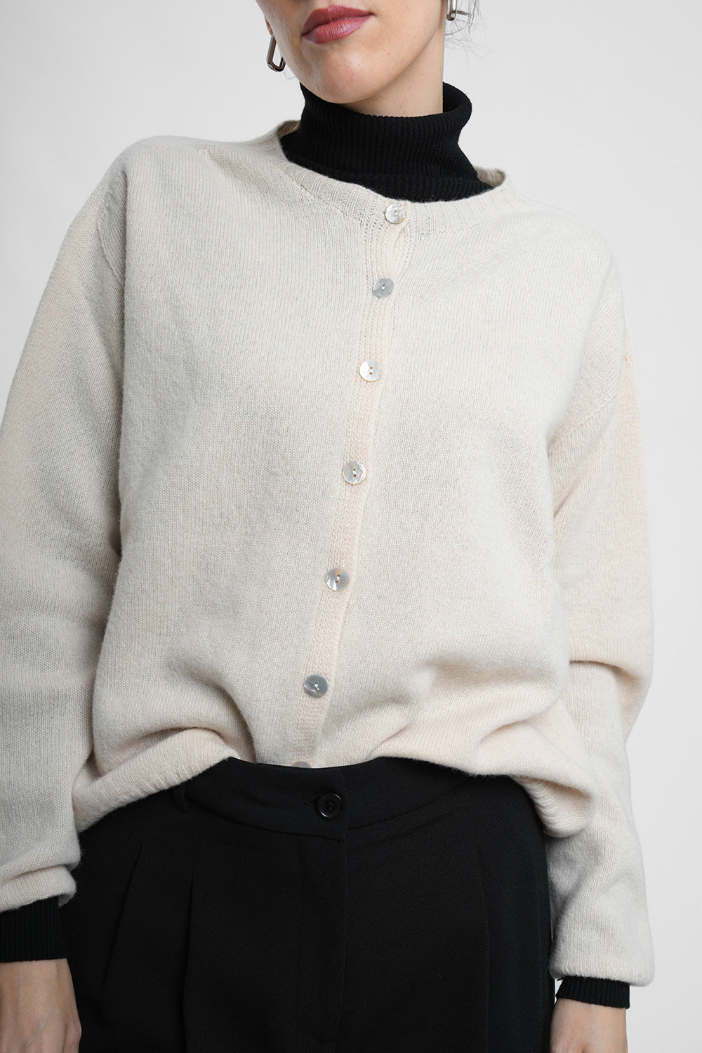 Estella Wool Cardigan - beige