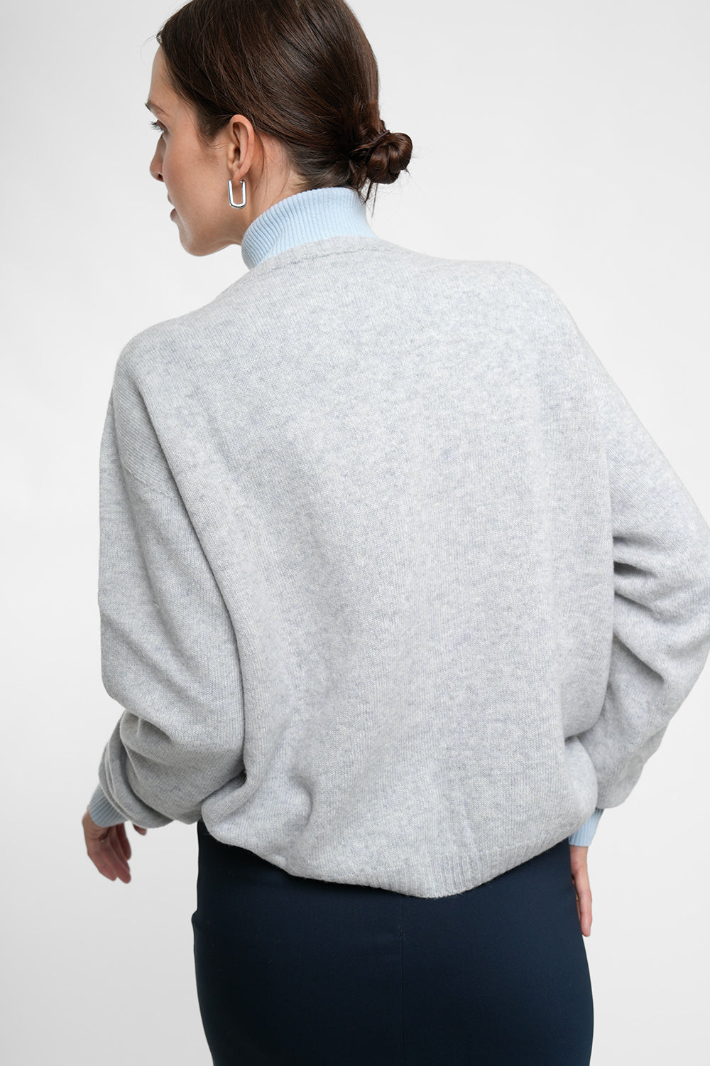 Estella Wool Cardigan - light grey