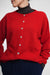 Estella Wool Cardigan - red