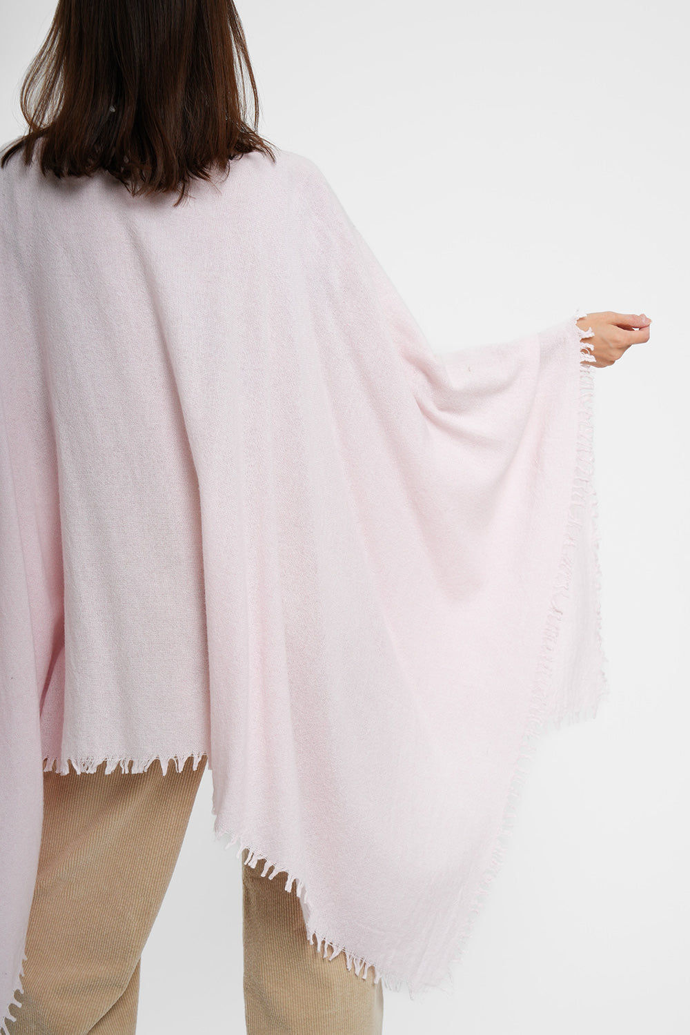 New Poncho Wool & Cashmere - taupe